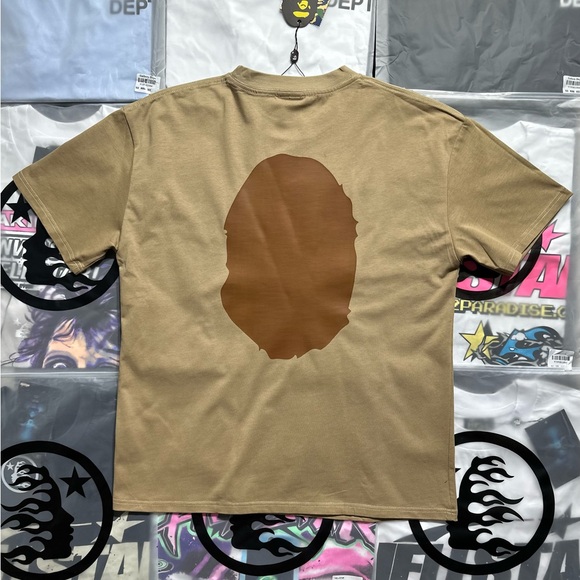 BAPE Big Ape Head Tee “Beige” - Picture 4 of 6